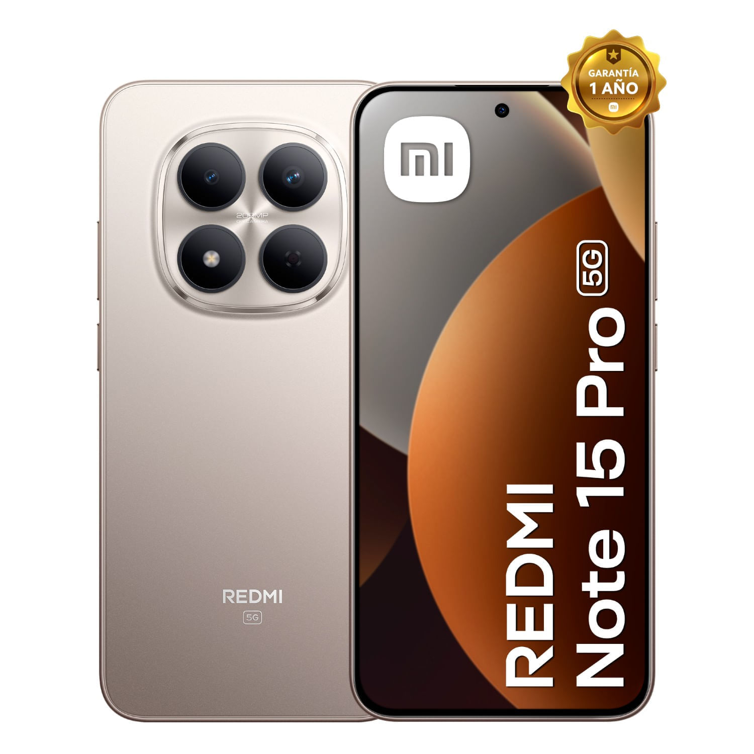 Celular Redmi Note15 Pro5G Titanium Color 8GBRAM 512GB ROM