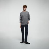 Polo Hombre Sfera Estructura Ml Gris Medio