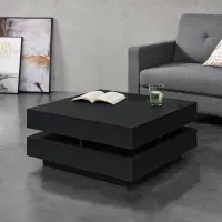 Mesa de Centro Cuadrada TU MESITA Kristel color Negro