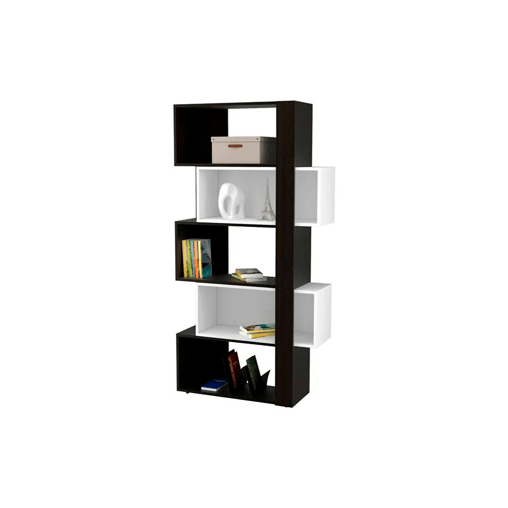 Estante Reborn Wengue y Blanco 70 cm