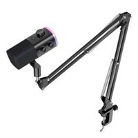 Fifine - Micrófono Ampligame AM9T XLR/USB (Incluye Brazo) - Negro