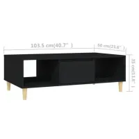 Mesa de Centro Vintage Tayrona Negro 103.5