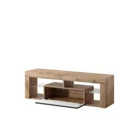 Mesa de TV Moderna Yibuti Marrón 140cm