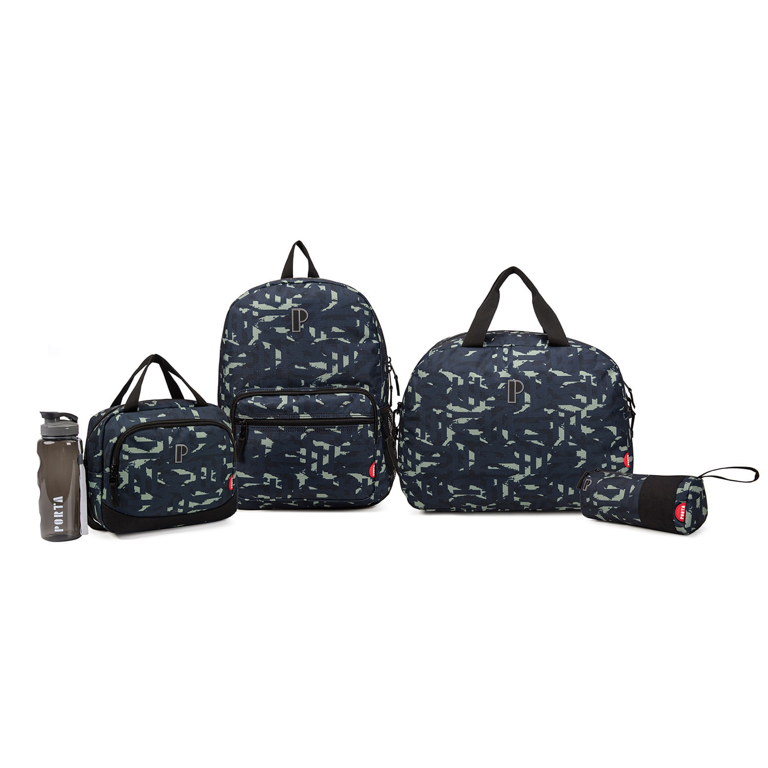 Set Mochila + Maletín + Lonchera + Cartuchera + Tomatodo Porta Anaco Belve