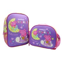 Set Mochila + Lonchera Peppa Pig