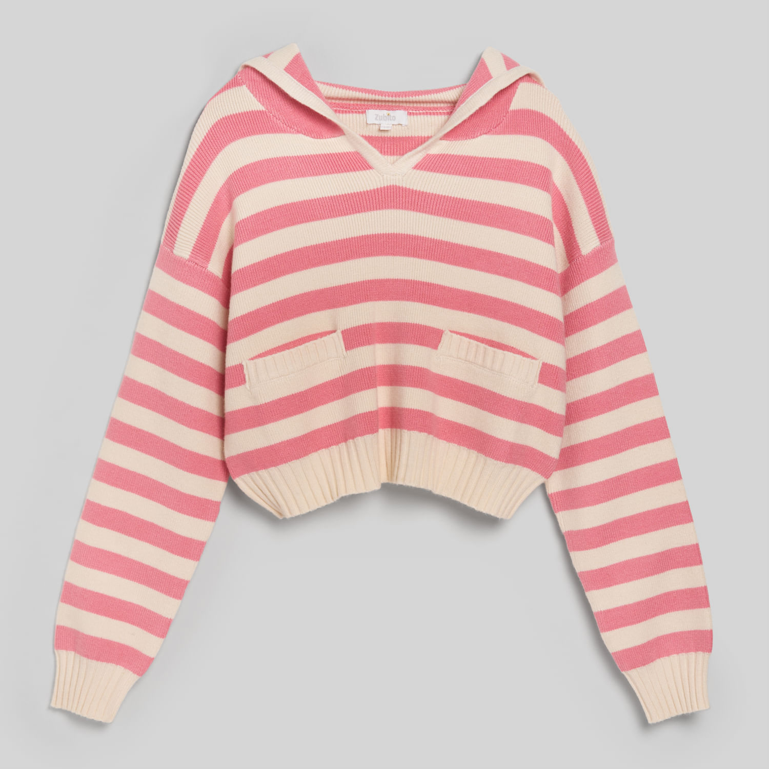 Chompa Para Teen Niña Zubito Rayas Hood
