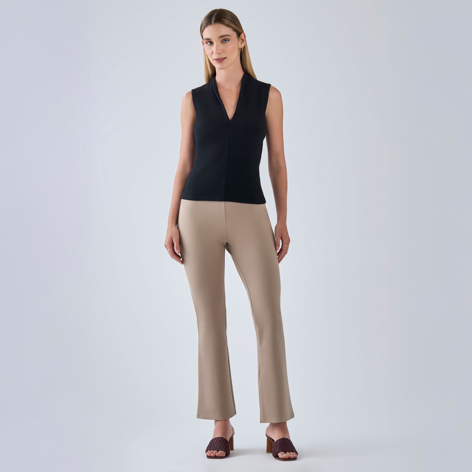 Pantalón Mujer Malabar Ponti