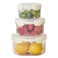 Set De 3 Tápers Herméticos Fresh Redondo
