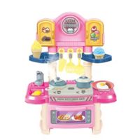 MINI COCINA PARA NIÑAS CON ACCESORIOS 34 PIEZAS