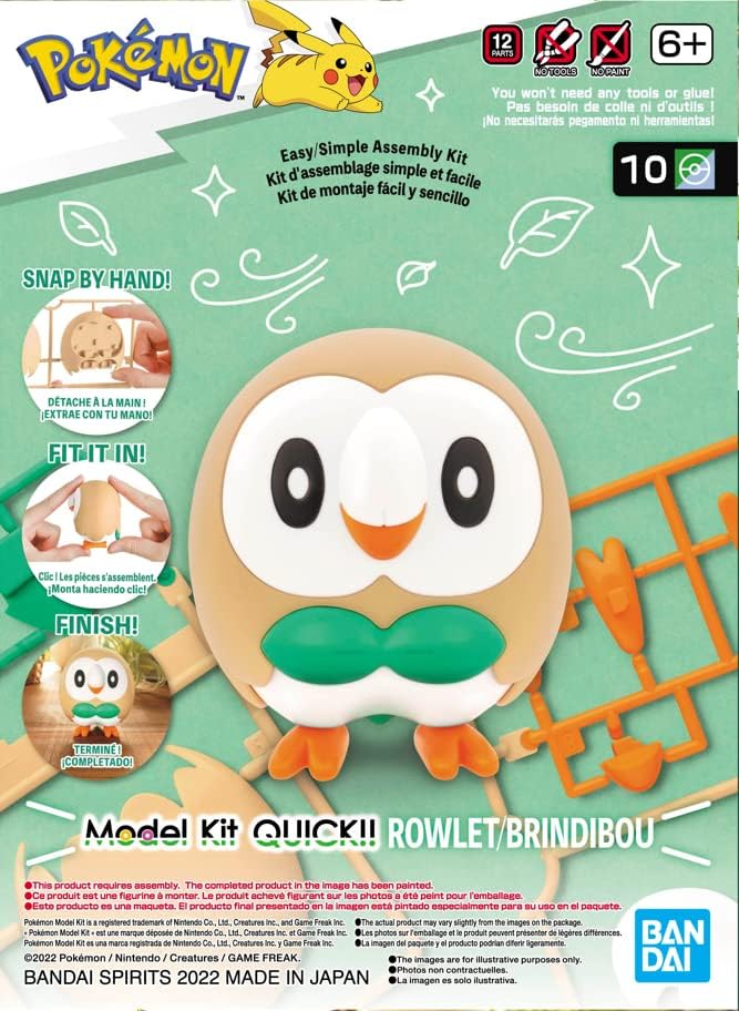 Bandai Spirits Model Kit Pokemon Rowlet