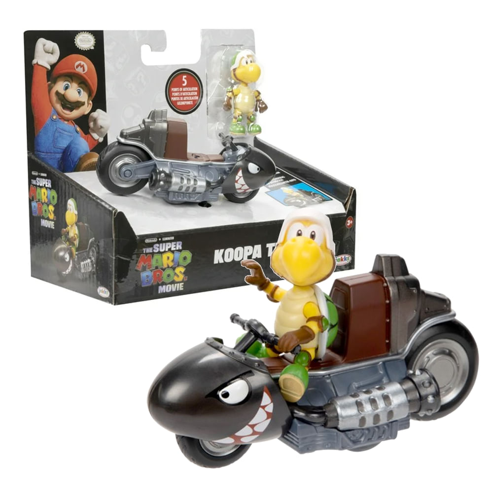 Super Mario Bros Movie Koopa Troopa con Kart de Fricción