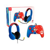 Mando Nintendo Switch Incluye Audifono con Micro Mario