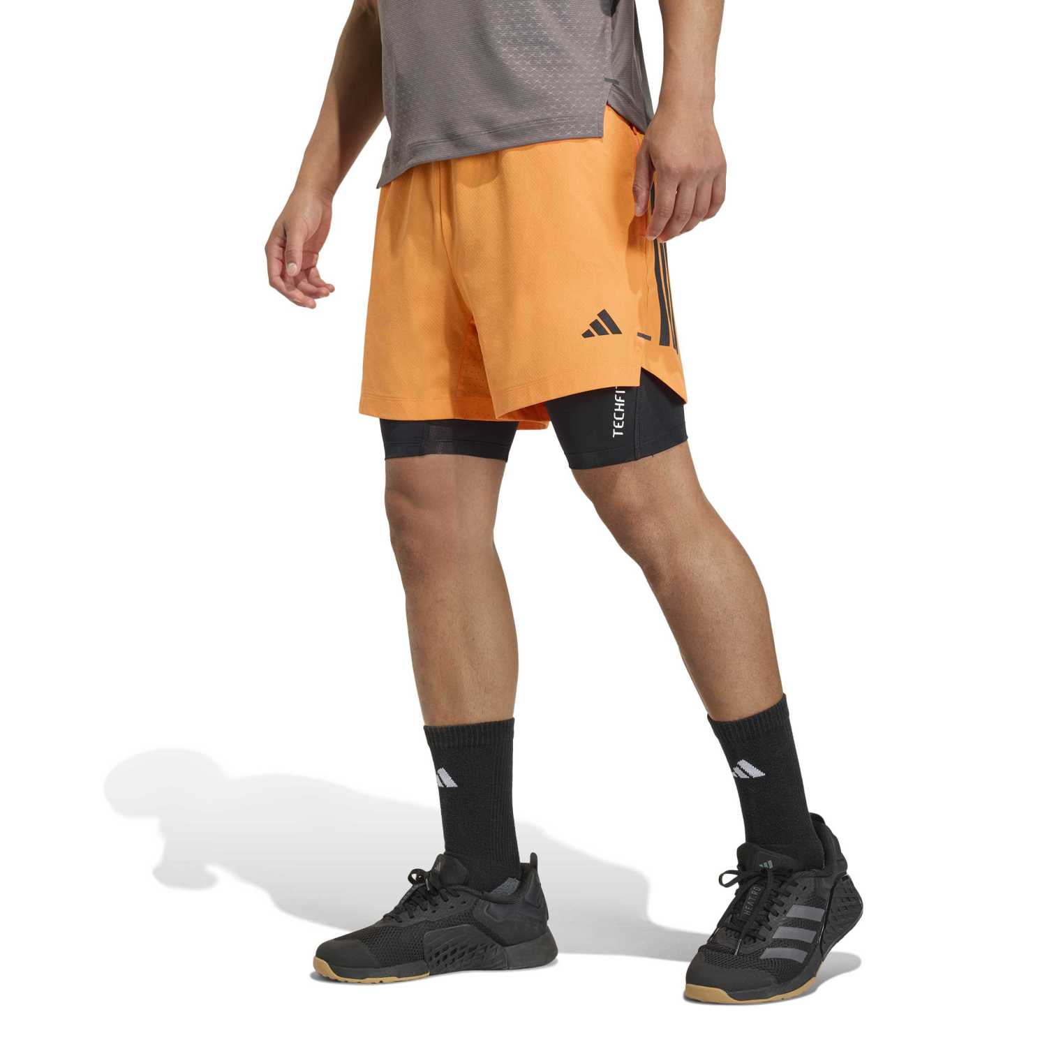 Short Deportivo Adidas Hombre D4T Power Short Ka1197 Naranja
