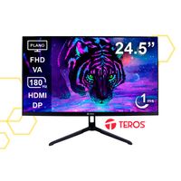 MONITOR GAMING TEROS PLANO TE-2475G 24.5” FHD 180HZ 1MS VA