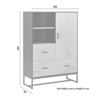 Mueble clásico multiusos Nerón color Haya TU MESITA