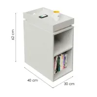Mesa Auxiliar multiusos Géminis color Negro TU MESITA