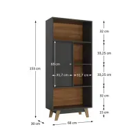 Organizador Infantil Sandro color Negro/Marrón TU MESITA