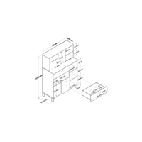 Mueble para Microondas Aury color Blanco TU MESITA