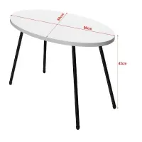 Mesa Clásica de Centro TU MESITA Romina color Blanco