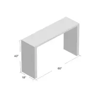 Mesa de Comedor Multiusos TU MESITA Majer color Blanco