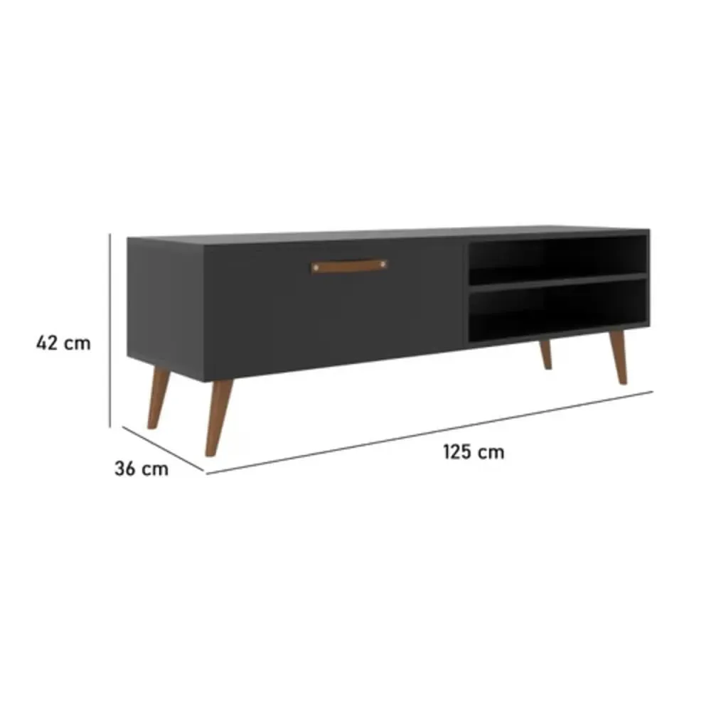 Mesa para TV práctica 1 cajon Xanadú color Negro TU MESITA