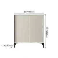 Zapatera Minimalista Mónica 2 puertas TU MESITA color Blanco