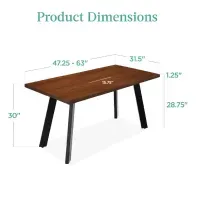 Mesa de Comedor Clásica TU MESITA Marín color Marrón