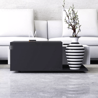 Mesa de Centro Moderna Viviana color Blanco/Negro TU MESITA