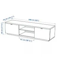 Mueble para TV 2 puertas Renato color Blanco TU MESITA
