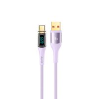 Cable celular rápido USAMS USB a TypeC 66w Digital 1.2m Lila