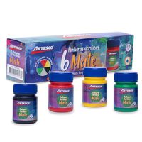 SET DE PINTURA ACRILICA ARTESCO MATE x 6 UND
