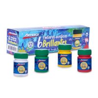 PINTURAS ACRILICAS BRILLANTES 6 UND ARTESCO