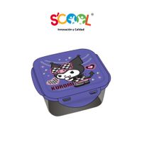 Táper SCOOL Pp Cuadrado 590ml Kuromi