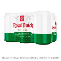 Cerveza Importada ROYAL DUTCH Lata 330ml Paquete 6un