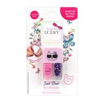 Esmalte 2 en 1 color pink LUKKY
