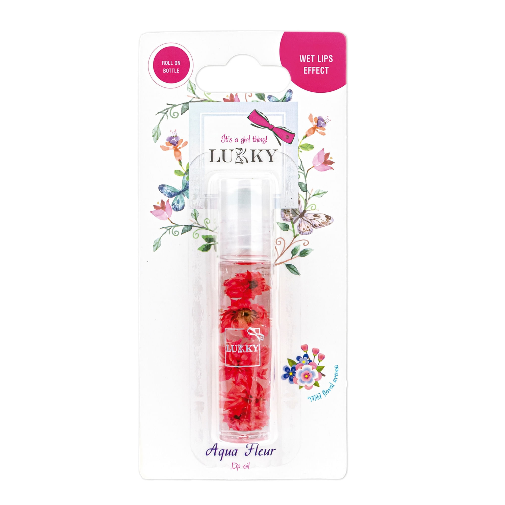Labial roll-on color red LUKKY