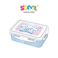 Taper SCOOL Pp Rect 640ml C/Div Cinnamoroll
