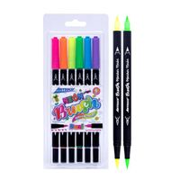 MARCADOR ARTESCO DUAL BRUSH NEON X 6 UND
