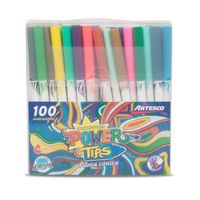 PLUMON DELGADO ARTESCO POWER TIPS PUNTA CONICA X 100 UND