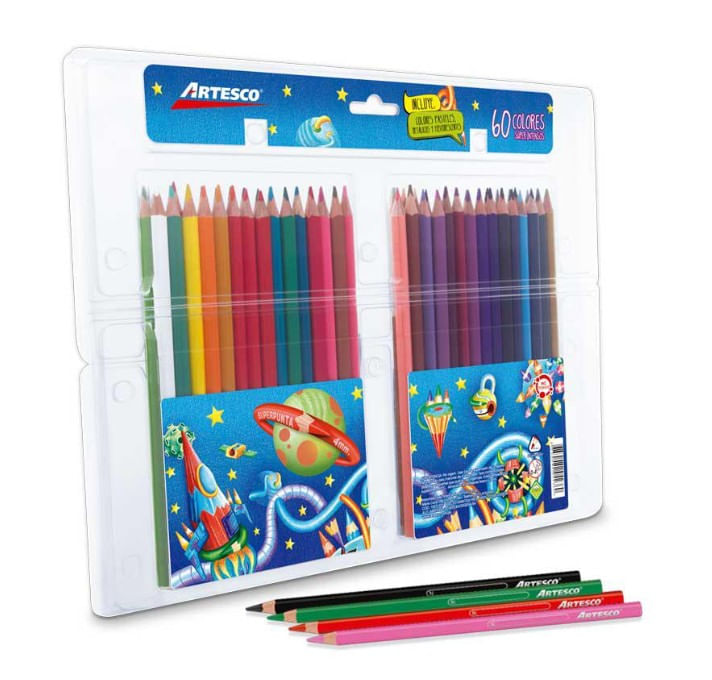 COLORES LARGOS SUPERPUNTA ARTESCO TRIANGULARES X 60 UND