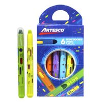 RESALTADOR GEL NEON ARTESCO X 6 UNID