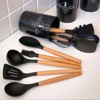 Set De12 Utensilios De Cocina De Silicona - morado (oferta)