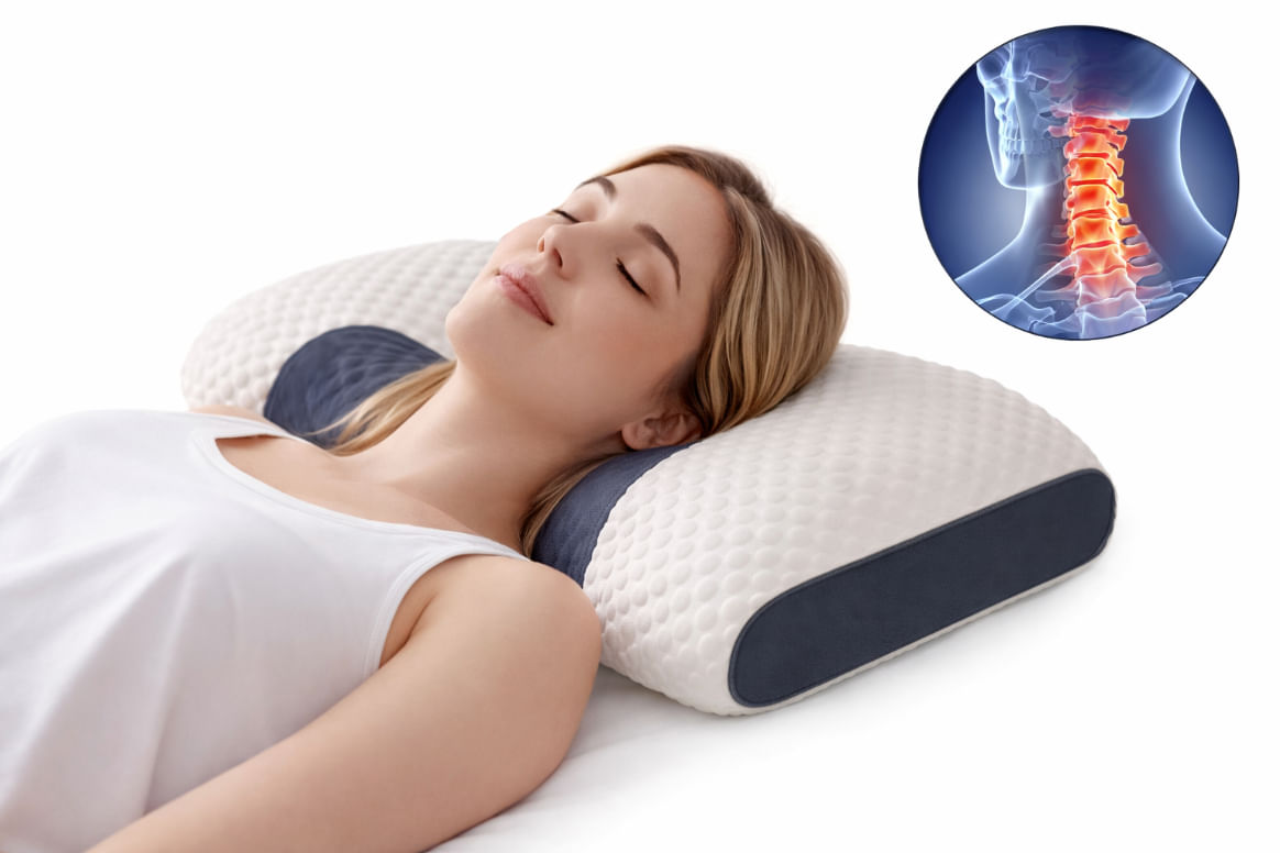 Almohada Cervical Ortopédica Ergonómica Para Cuello