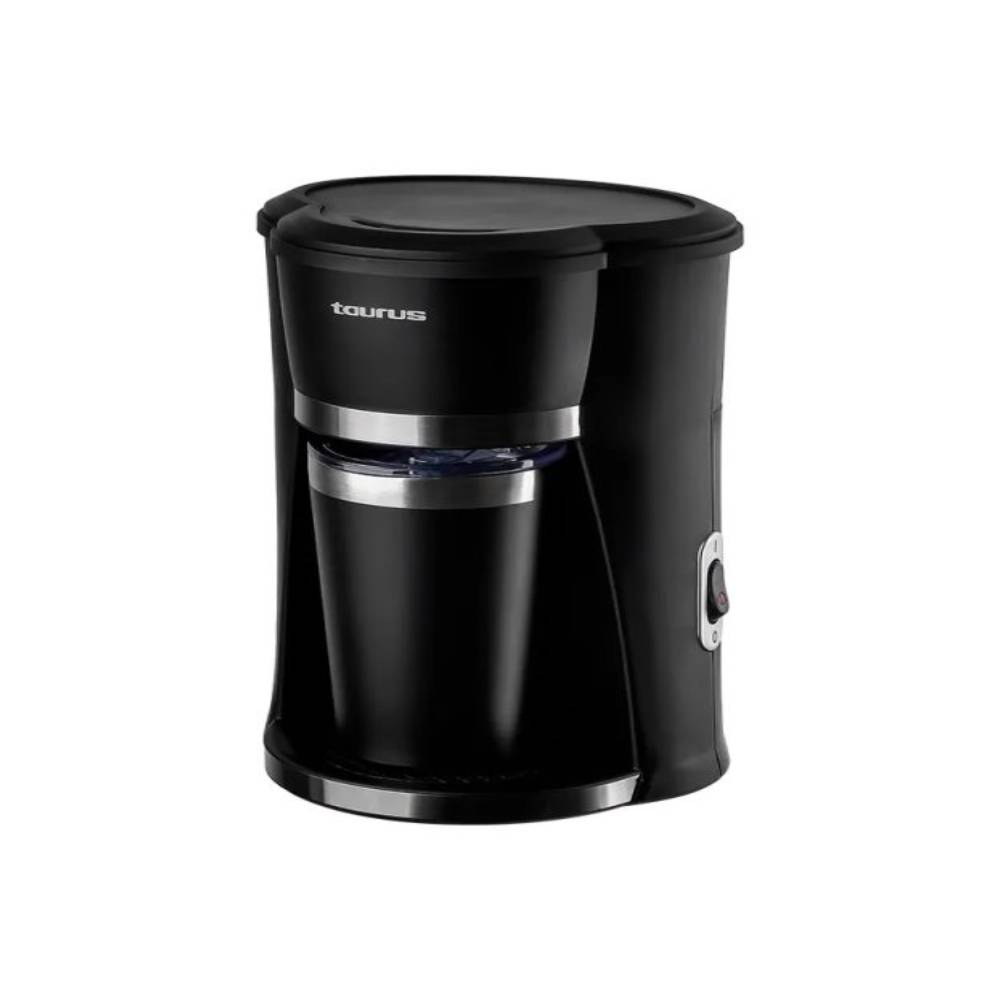 CAFETERA PERSONAL NEGRA 420W TAURUS – PERSONAL COFFEE - ELECTROYHOGAR