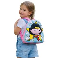 Mochila Infantil 3D Heroína Estrella Impermeable