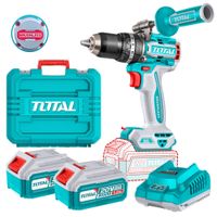 TALADRO PERCUTOR INALAMBRICO BRUSHLESS 96Nm 20V Chuck Metálico 13mm TIDLI209686 total
