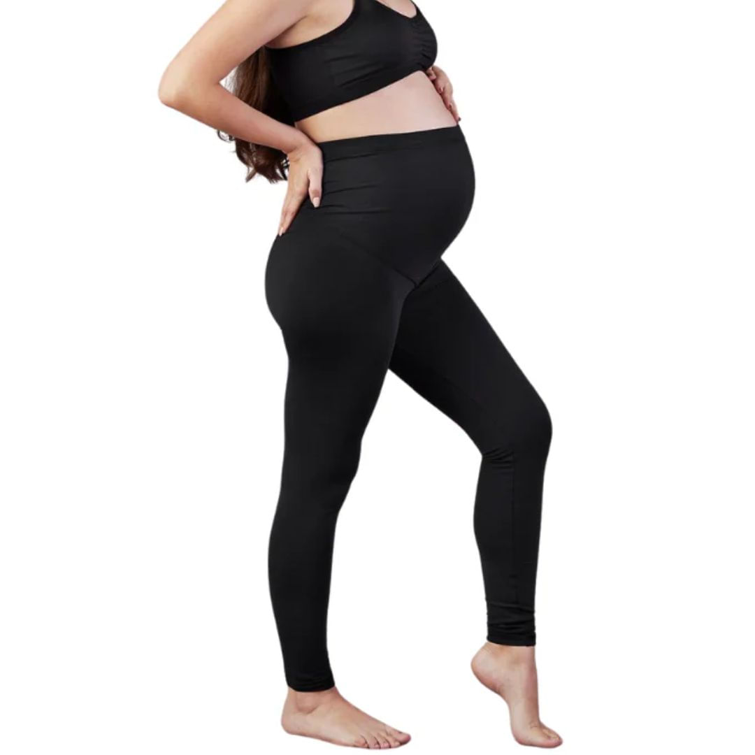 Leggins de maternidad / embarazada de algodón licrado talla 34