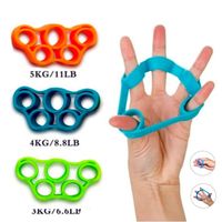 set 3 bandas  Elástica Fortalecimiento Mano Dedos por Tres terapia