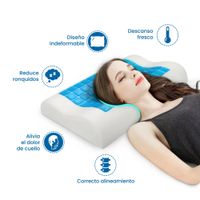 Almohada Viscoelástica para el Alivio de la Columna Corrector de Postura Ortopédico