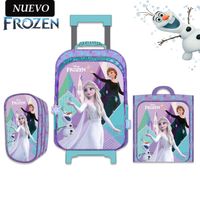 Set de Mochila Frozen Oficio con Ruedas Lonchera y Cartuchera